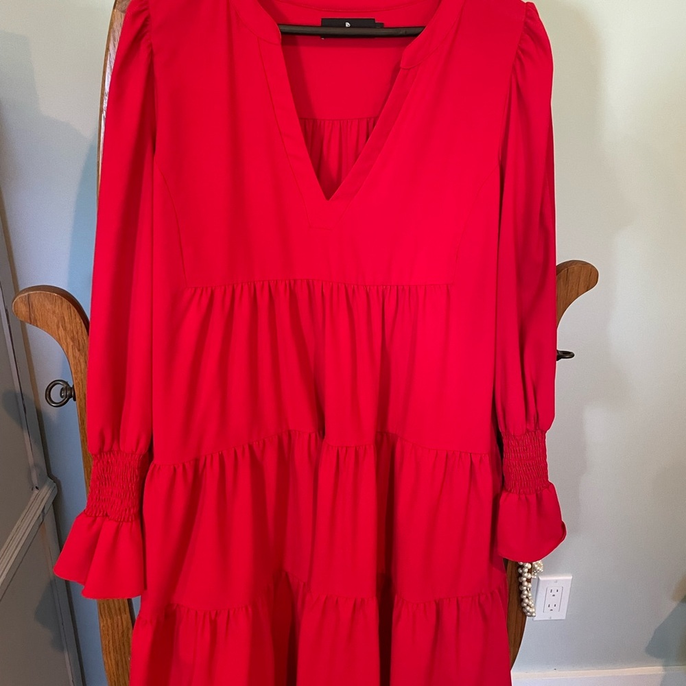 Elegant Red Women's Dress
